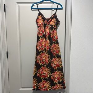Vibrant Floral Maxi Dress